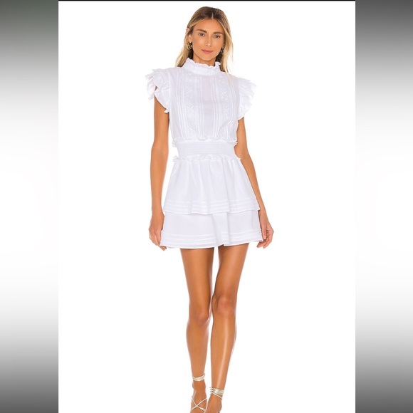 Cleobella 100% cotton Versailles Mini Dress in White size medium - Picture 1 of 10